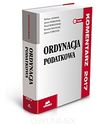 Komentarz - Ordynacja podatkowa - 2017